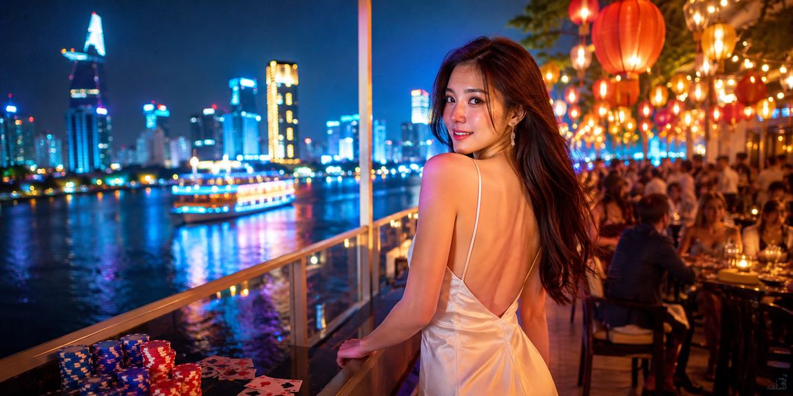 Người chơi Thành phố Hồ Chí Minh tham gia card game tại chợ đêm sôi động