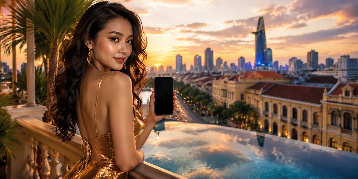 Người dùng Thành phố Hồ Chí Minh trải nghiệm casino trực tuyến trên điện thoại tại bãi biển