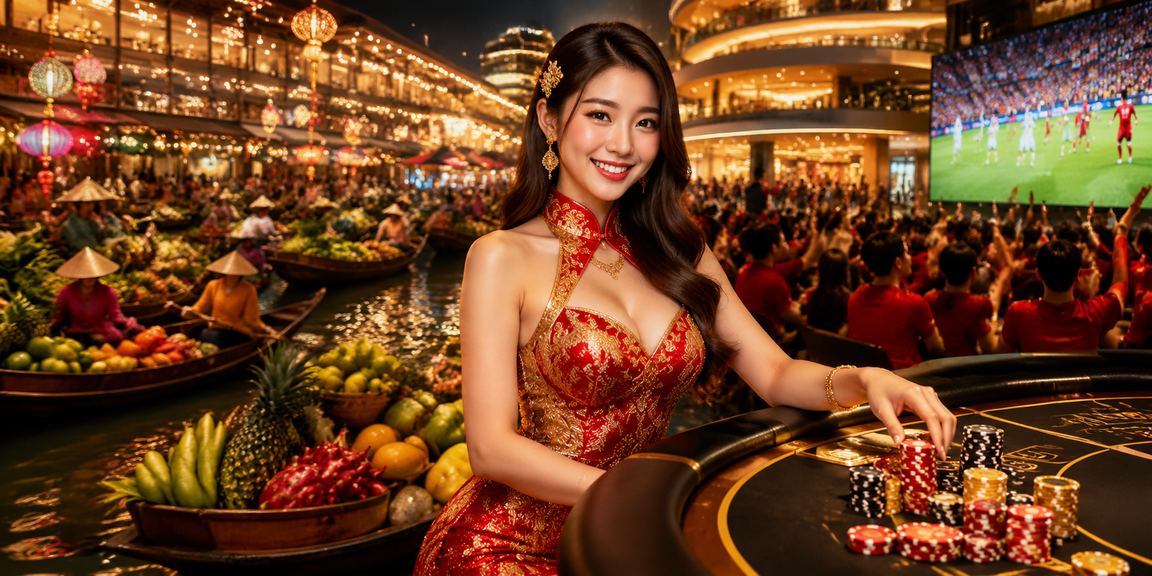 Không khí lễ hội vùng Mekong với cộng đồng người dùng tham gia giải trí trực tuyến