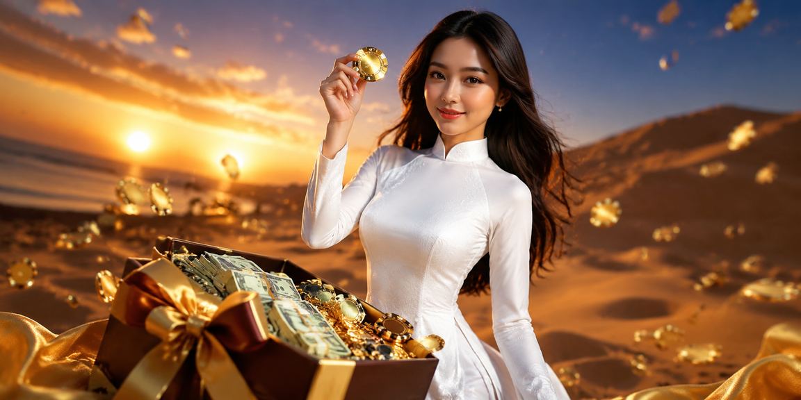 Người phụ nữ mặc áo dài tại Mũi Né theo dõi cá cược thể thao trực tuyến