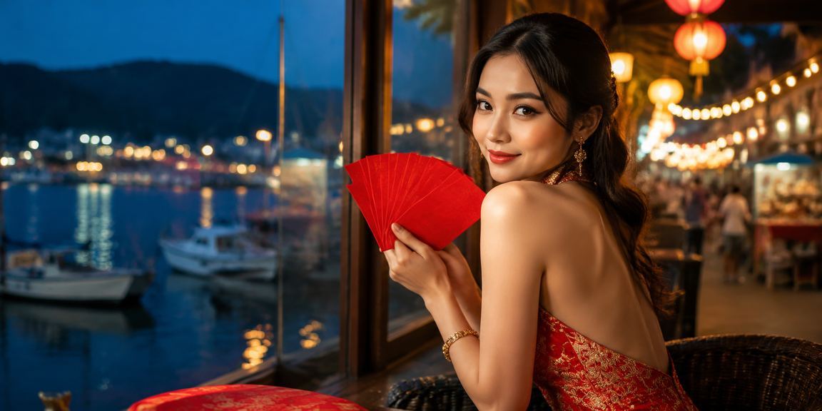 Người dùng Nha Trang nhận thưởng phong bì đỏ và kiểm tra số dư tài khoản tại quán cà phê