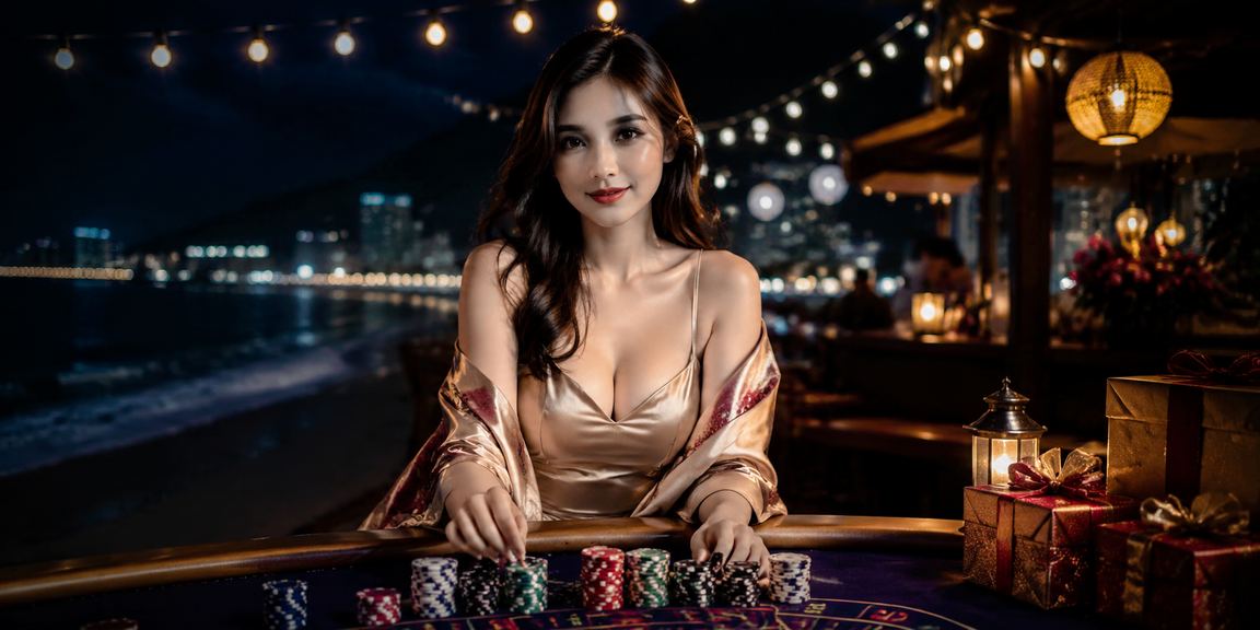 Người chơi tại bãi biển Nha Trang đăng nhập tài khoản cá cược thể thao trên điện thoại